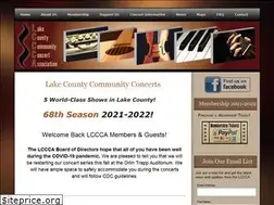 Sites similar to lakecountyconcerts.org