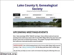 Sites similar to lakecountyilgenealogy.org