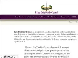 Sites similar to lakeeriebiblechurch.org