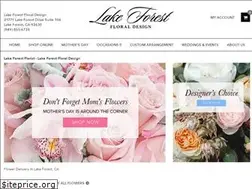 Sites similar to lakeforestfloral.com