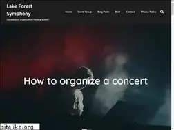 Sites similar to lakeforestsymphony.org