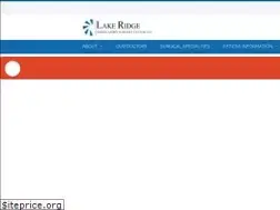 Sites similar to lakeridgesurgerycenter.com