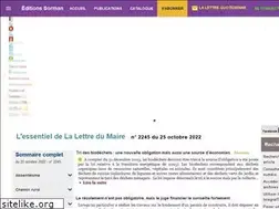 Sites similar to lalettredumaire.com