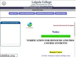 Sites similar to lalgolacollegeonline.org