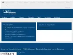 Sites similar to laligue47.org