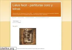 Sites similar to lalusfecit-partituras.blogspot.com