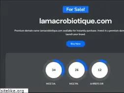 Sites similar to lamacrobiotique.com