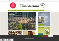 Sites similar to lamaisonecologique.com