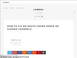 Sites similar to lambda.tw