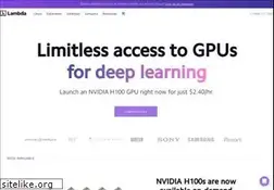 Sites similar to lambdalabs.com