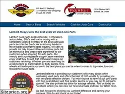 Sites similar to lambertparts.com