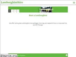 Sites similar to lamborghinihire.co.uk