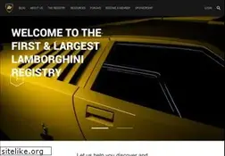 Sites similar to lamborghiniregistry.com
