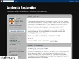 Sites similar to lambrettarestorations.blogspot.com