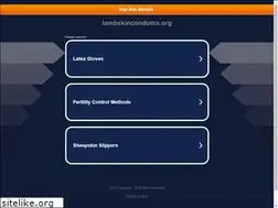 Sites similar to lambskincondoms.org