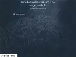 Sites similar to lameducks.wordpress.com
