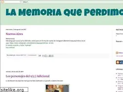 Sites similar to lamemoriaqueperdimos.blogspot.com
