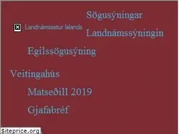 Sites similar to landnam.is