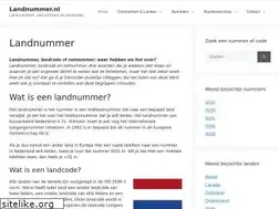 Sites similar to landnummer.nl