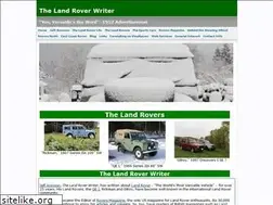 Sites similar to landroverwriter.com