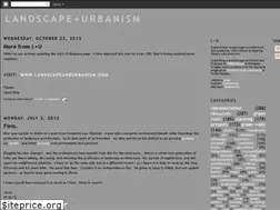 Sites similar to landscapeandurbanism.blogspot.com