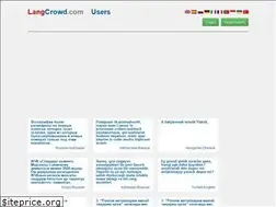 Sites similar to langcrowd.com