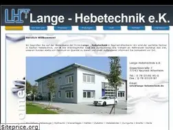 Sites similar to lange-hebetechnik.de