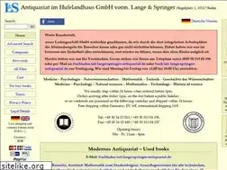 Sites similar to lange-springer-antiquariat.de