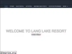 Sites similar to langlakeresort.com