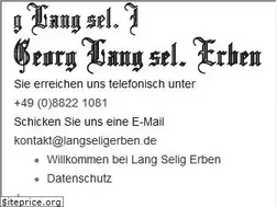 Sites similar to langseligerben.de