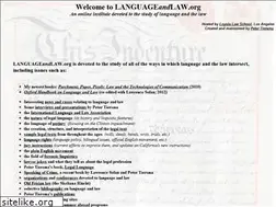 Sites similar to languageandlaw.org