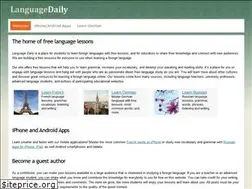 Sites similar to languagedaily.com