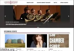 Sites similar to lansingsymphony.org