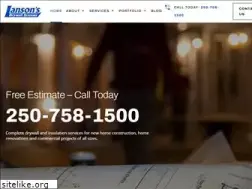 Sites similar to lansonsdrywall.com