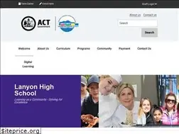 Sites similar to lanyonhs.act.edu.au