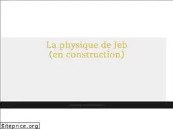 Sites similar to laphysiquedejeb.com