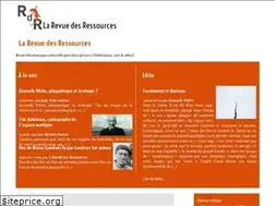 Sites similar to larevuedesressources.org
