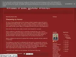 Sites similar to larry-whatsthegoodword.blogspot.com