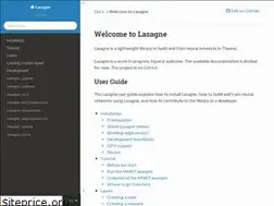 Sites similar to lasagne.readthedocs.io