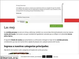 Sites similar to lascomidasperuanas.com