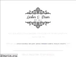 Sites similar to lashesandbrowsbyali.com