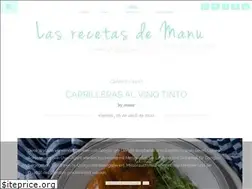 Sites similar to lasrecetasdemanu.com