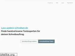 Sites similar to lass-andere-schreiben.de