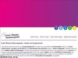 Sites similar to last-minute-gewinnspiele.de