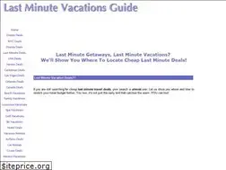 Sites similar to last-minute-vacation-guide.com