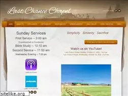 Sites similar to lastchancechapel.org