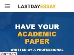 Sites similar to lastdayessay.com