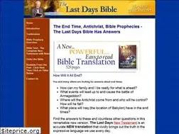 Sites similar to lastdaysbible.org