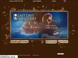 Sites similar to lastdaysministries.com