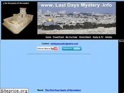 Sites similar to lastdaysmystery.info